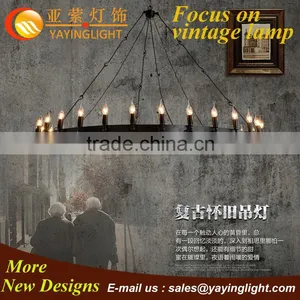 Olde Worlde Look Wrought Iron Pendant,sumptuous Industrial Pendant New,vintage Chandelier Iron Candle Retrospective thumbnail-1