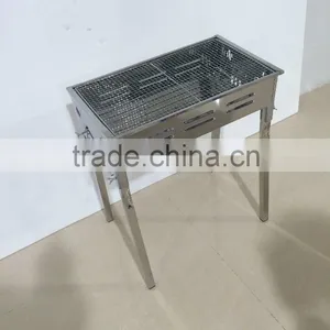 Hot Sale Portable and Foldable Stainless Steel Charcoal BBQ Grill thumbnail-1