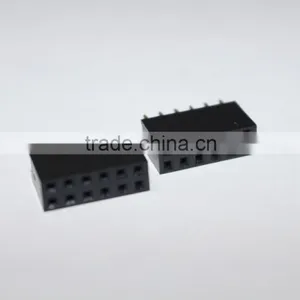 2.54mm Double Row Straight Female Header 6 Pin thumbnail-5