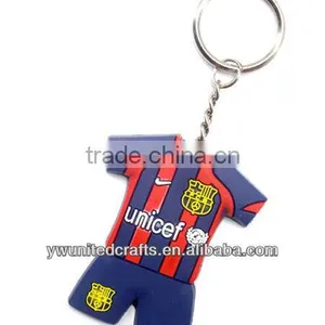 2014 Brazil World Cup Football Club Soft Rubber Keychain thumbnail-1