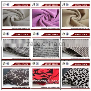 Flocking Fabric for Sofa /Flocked Vietnam Textile Velvet Upholstery Fabrics thumbnail-1