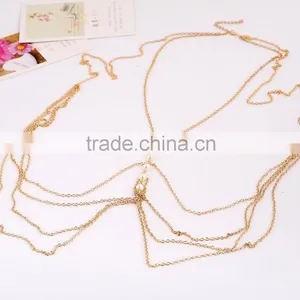 Multilayer Tassel Pearl Sexy Waist Chain thumbnail-5