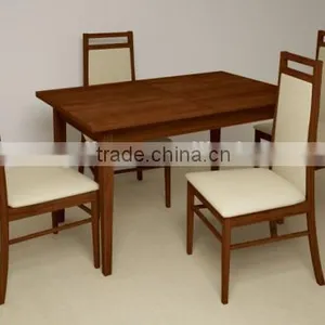 Wholesale Cheap Square Top Wooden Fast Food Restaurant Table and Chair thumbnail-3