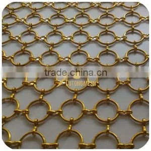 Anping Beautiful Decorative Metal Ring Mesh Manufacturer for Room Dividers thumbnail-5