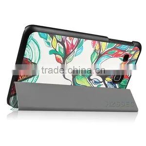 Protective Colorful pu Leather Case Printing Life Tree Pattren Case 8 Inch Tablet Case for Samsung Tab E8.0 thumbnail-5