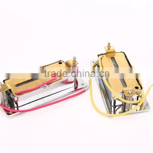 Humbucker Bridge & Neck Set Pickups for Rickenbacker Bass Guitar Parts Sliver thumbnail-3