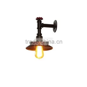 Industrial Metal Water Pipe Wall Light Edison Bulb Style Wall Bracket Wall Lamp for Cabinet thumbnail-3
