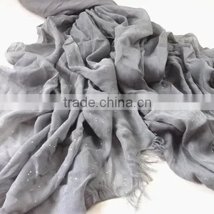 100% Polyester Multi Color Glittering Scarf thumbnail-2