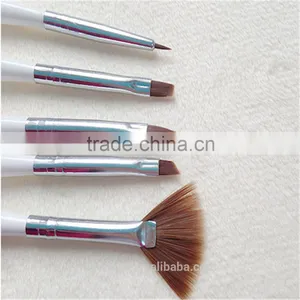 Top Quality 5pcs White Nail Polish Brush Wholesale thumbnail-3