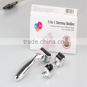 Cellulite Treatment Derma Rolling System Titanium Needle 3 In1 Microneedling Dermaroller Derma Roller Micro Needle Roller With Replacement Head Cellulite Removal thumbnail-1