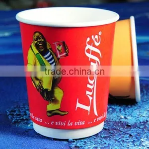 Paper Cup With Lids, Double pe Paper Cup, Coffee Cups for Vending thumbnail-6