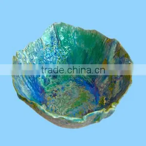 Turquoise Ceramic Reuseable Unique Salad Bowl thumbnail-1