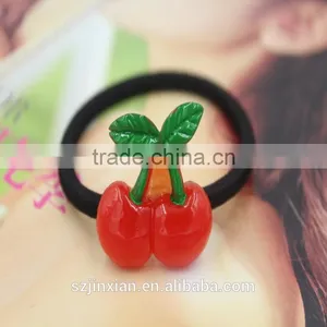 Hot Sale Fresh Fruit Hairpin Hair Accessories Elastic Hair Ties for Girls thumbnail-2