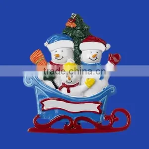 New Products Hand Made Resin Christmas Snowman Crafts thumbnail-1