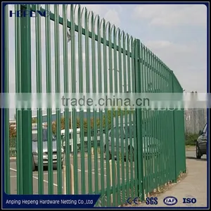 Cheap Wrought Iron Spear Top Steel Palisade Panel Security Fence From China Anping thumbnail-5