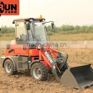 Everun ER08 CE Hydraulic Small Wheel Loader for Sale With Snow Blade and Overseas Service thumbnail-4