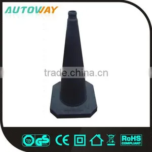 75cm Rubber Base Traffic Cone Black thumbnail-1