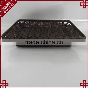 S&D Handweaved Washable Polywicker Supermarket Fruit Display Basket thumbnail-4