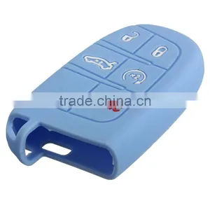 Silicone Remote Smart Control Key 5 Button Car Key Case Cover for Jeep or for Dodge for Chrysler for Fiat thumbnail-5