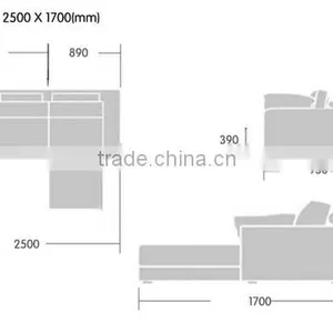 SFA00010 Corner Sofa Slipcover,2+1 Sofa Cover Corner,Replacement Cushion Covers thumbnail-3