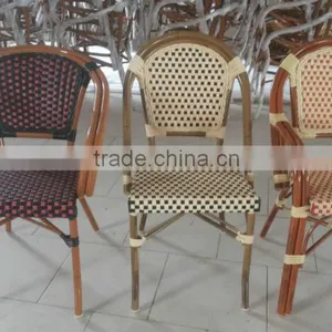 Different Design Plastic Rattan Bamboo Look Armchair thumbnail-2