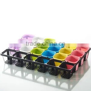 Plastic 24 Divided Plastic Material Hydroponic Seedling Trays thumbnail-1