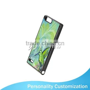 Simple Style 2D Sublimation Custom Printed 5 Inch Black Color Plastic Phone Case With Aluminum Sheet For Ascend P7 thumbnail-1