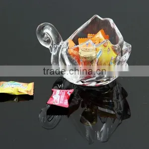 With 10 Years Experience Factory Offer Wholesale Swan Shape Glass Candy Box thumbnail-4