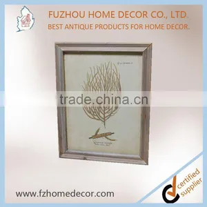 Classical Linen Printing Wall Wooden Picture Frame With High Quanlity thumbnail-6