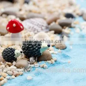 Cy307 Miniature DIY Fairy Garden Accessories 3pcs/set,two Hedgehog and One Mushroom thumbnail-3