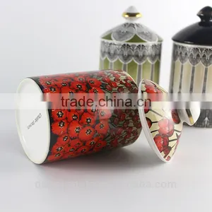 China Supplier New Premium Custom Christmas Wholesale Ceramic Unique Candle Jars Holder Cup thumbnail-6