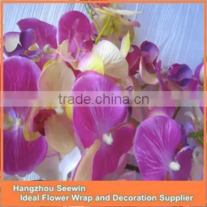 Purple,silk Single Orchid Branch,artificial Orchid Flowers thumbnail-1