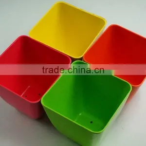 2016 Hot Selling Bio Eco Bamboo Fiber Square Flower Pot thumbnail-6