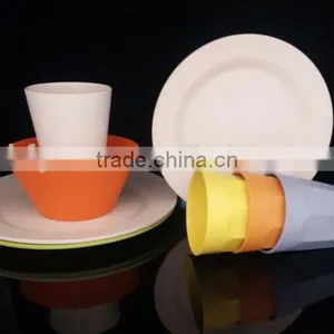 Bamboo Fiber Round Shape Tableware/dinnerware Sets thumbnail-3