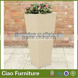 100% Handmade Rattan Furniture Used Garden Flower Pot thumbnail-3