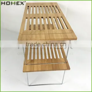 Bamboo Dish Drying Rack Towel Rack Homex-BSCI Factory thumbnail-6