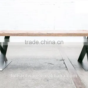 Industrial Wooden Stainless Steel Table Legs ,tale Base,dining Table thumbnail-1