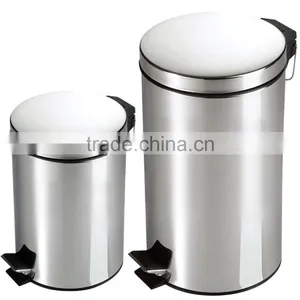 High Quality Foot Pedal Trash Bin Stainless Steel Dustbin thumbnail-1