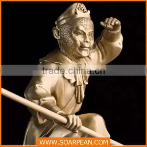 China Chinese Cartoon Character Fiberglass Monkey Figurine thumbnail-2