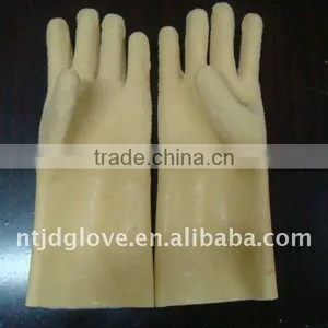 Welding Gloves Latex Gloves 35 CM Jersey Fabric Liner,wave Crinkled Latex Glove . Safety Gloves thumbnail-1