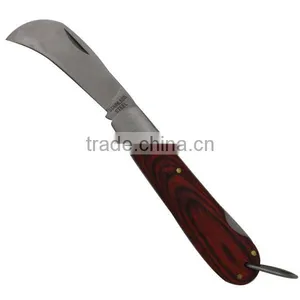 Wooden Handle Electric Folding Knife thumbnail-1