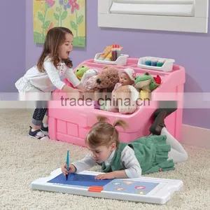 2016 New Custom Children Room Pink Plastic Toys Big Storage Box From ICTC Factory thumbnail-4