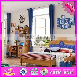 2016 Wholesale Fashion Wooden Boys Bedroom Furniture W08A084 thumbnail-5
