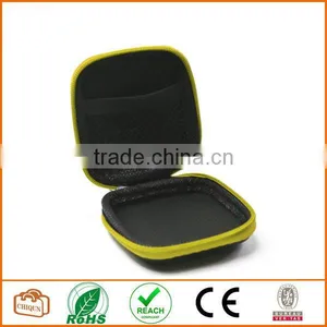 Yellow Color Square Shaped Carrying Hard Case Storage Bag for MP3/MP4 Bluetooth Earphone thumbnail-2