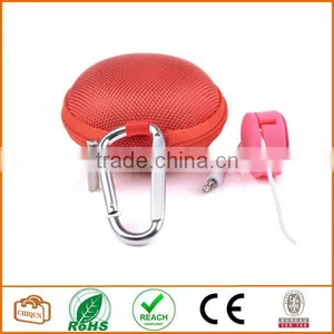 3 in 1 Red Earphone Handsfree Hard EVA Case Earphone Case thumbnail-3
