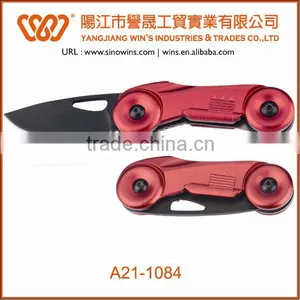 A21-1084 Multifunctional Pocket Knife With Aluminium Handle thumbnail-1