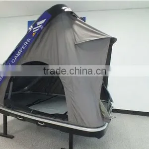 White Fiberglass Shell Hard Roof Top Tent for USA Marketing thumbnail-1
