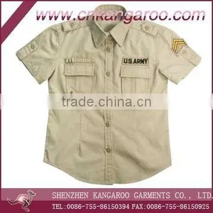 Womens Vintage Military Shirts; Officer Shirt; Custom Officer Shirt thumbnail-1