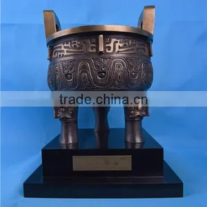 China Style Bronze Tripod Artwork/Chinese Classical Bronze Tripod Sculpture/Bronze Decoration thumbnail-2