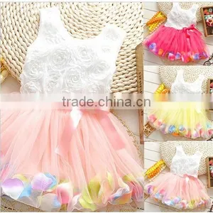 2015 New Design Little Baby Girl Dance Costumes Dress Fashion Baby Dress Baby Party Clothes Newborn Dress for Girl thumbnail-6